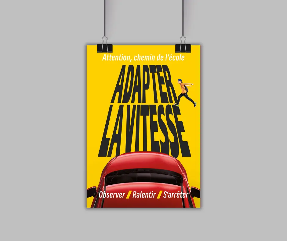 Affiche A3 | ADAPTER LA VITESSE