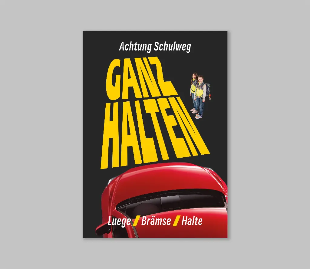 Hohlkammerplakat A1 | GANZ HALTEN