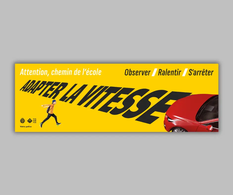 Banderole Recto Verso | BIEN OBSERVER & ADAPTER LA VITESSE