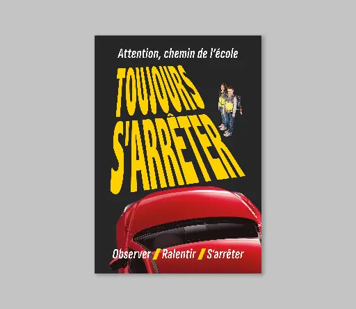 [S2S-023] Panneau alvéolaire A1 | TOUJOURS S'ARRÊTER